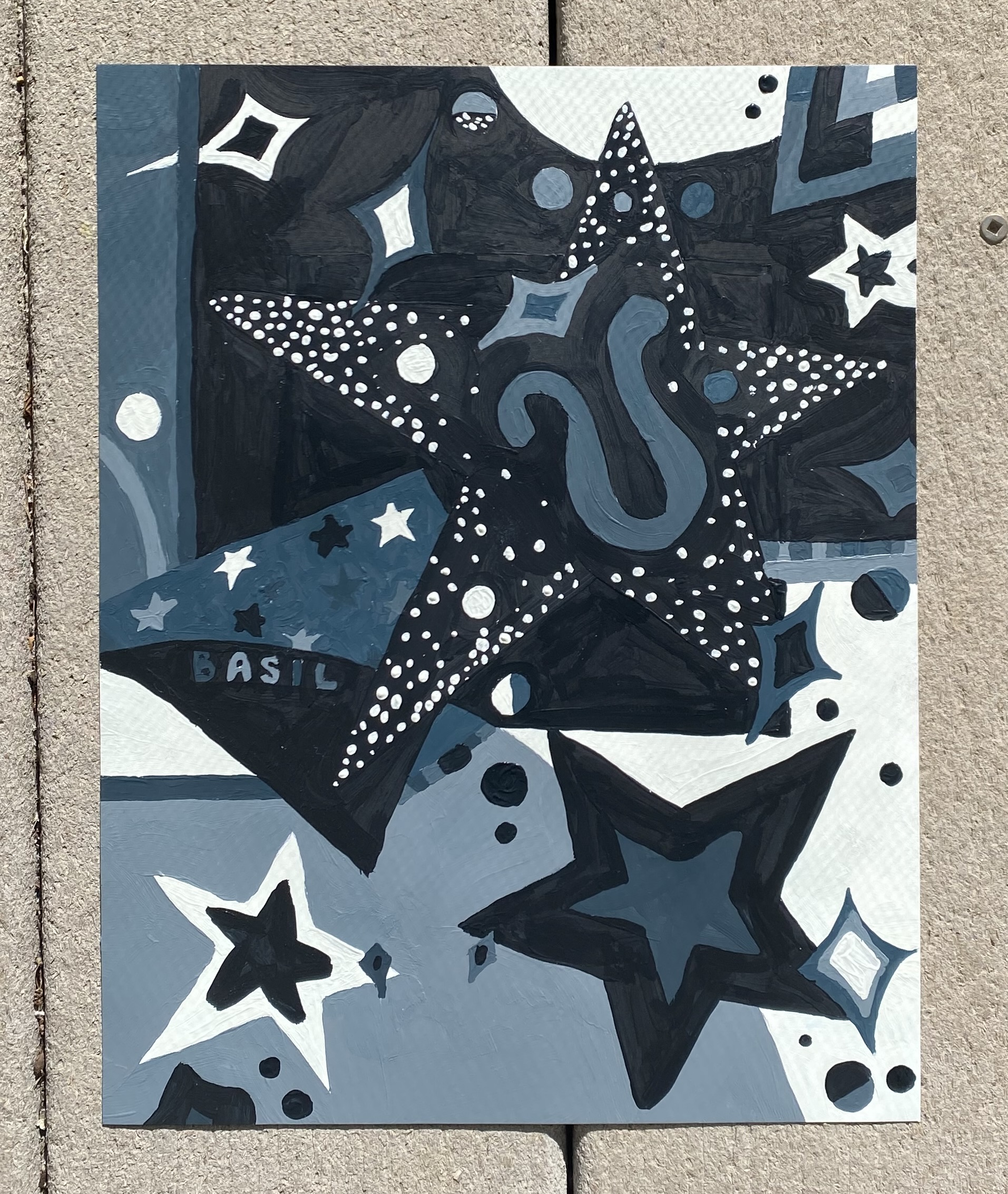painting of stars